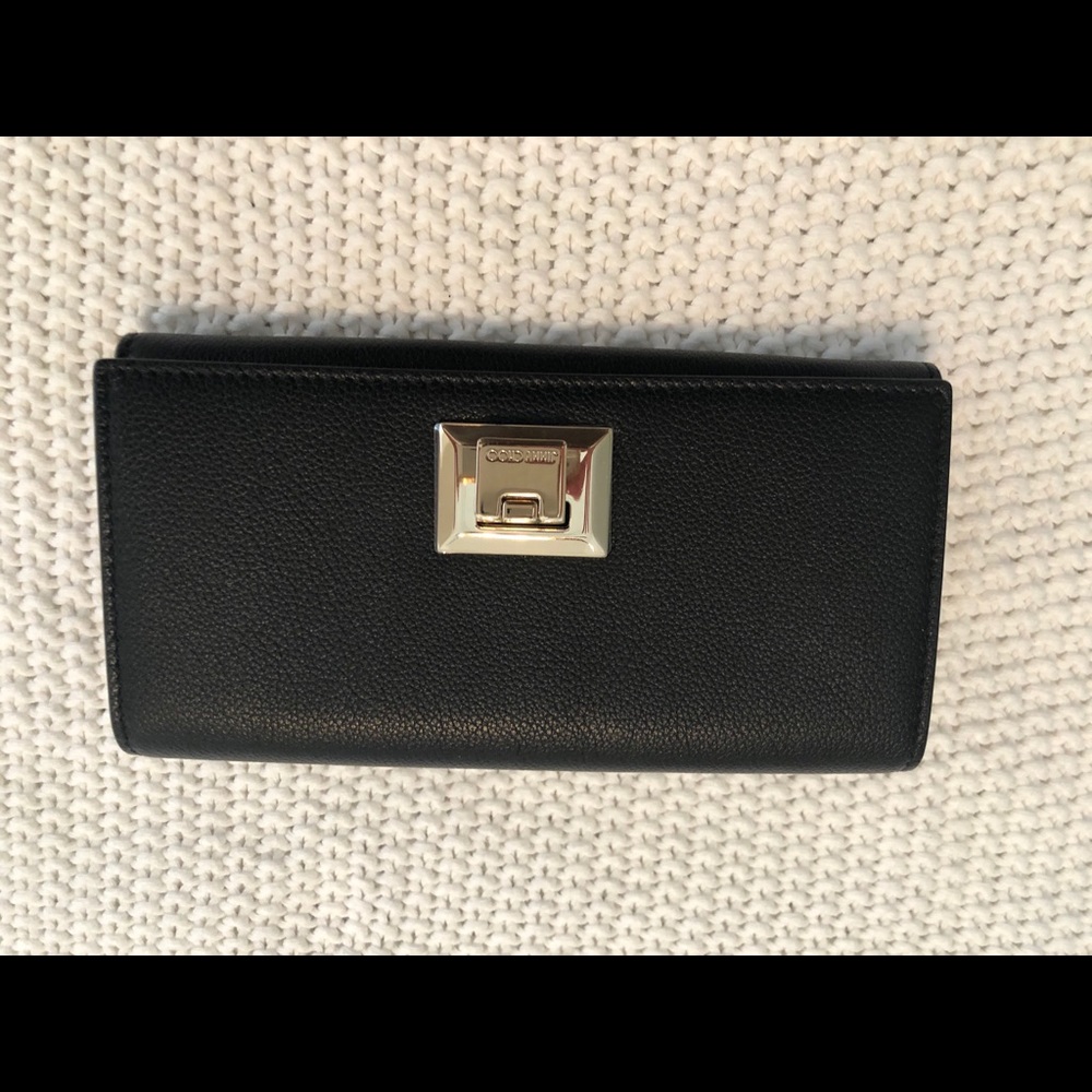 Authentic Black Leather Jimmy Choo Wallet